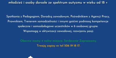 Trwają zapisy na Terapeutyczne wtorki i czwartki w Domu Treningowym ♡  Serdecznie zapraszamy.